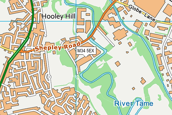M34 5EX map - OS VectorMap District (Ordnance Survey) M34 5EX map - OS VectorMap District (Ordnance Survey)