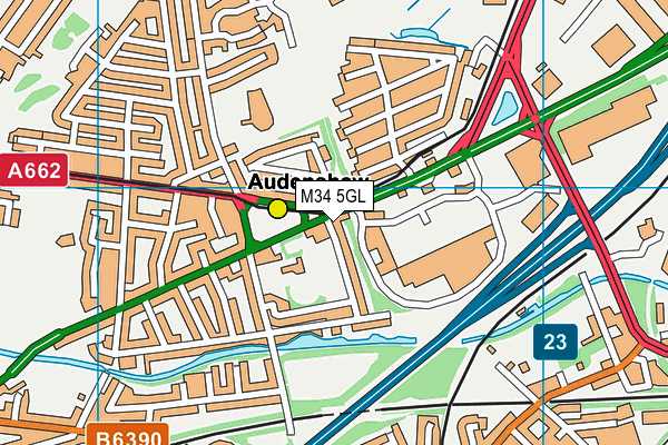 M34 5GL map - OS VectorMap District (Ordnance Survey) M34 5GL map - OS VectorMap District (Ordnance Survey)