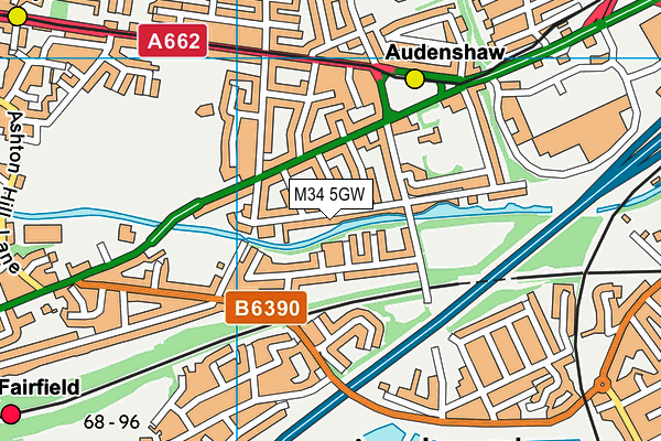 M34 5GW map - OS VectorMap District (Ordnance Survey) M34 5GW map - OS VectorMap District (Ordnance Survey)