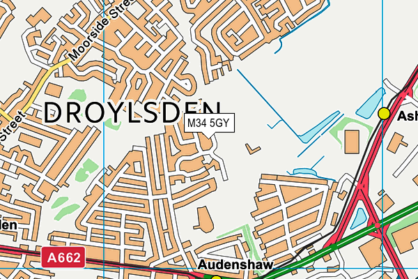 M34 5GY map - OS VectorMap District (Ordnance Survey) M34 5GY map - OS VectorMap District (Ordnance Survey)