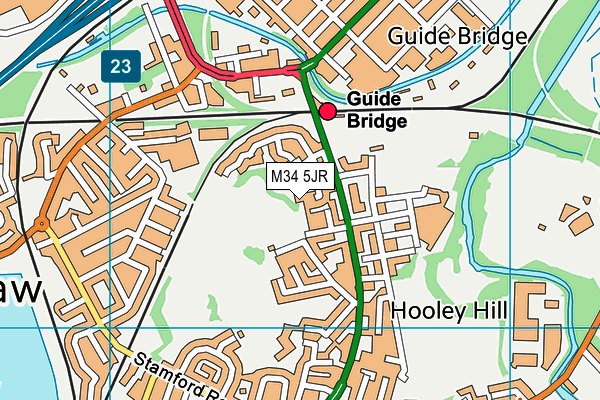 M34 5JR map - OS VectorMap District (Ordnance Survey) M34 5JR map - OS VectorMap District (Ordnance Survey)