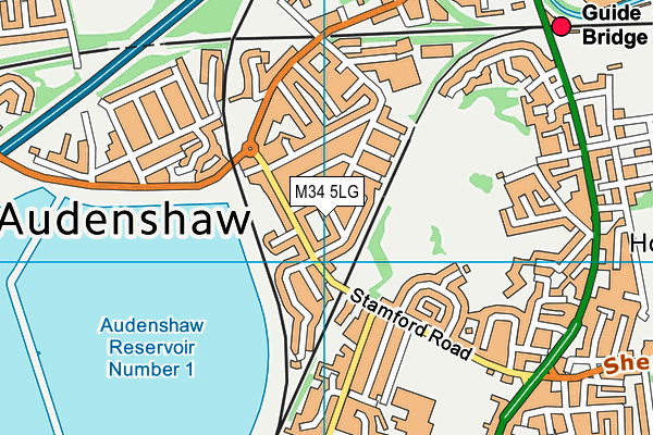 M34 5LG map - OS VectorMap District (Ordnance Survey) M34 5LG map - OS VectorMap District (Ordnance Survey)