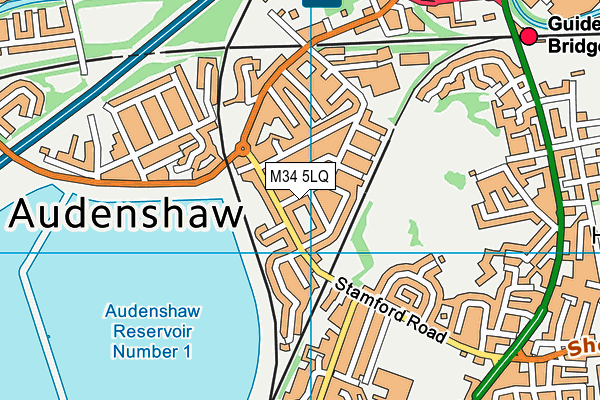 M34 5LQ map - OS VectorMap District (Ordnance Survey) M34 5LQ map - OS VectorMap District (Ordnance Survey)