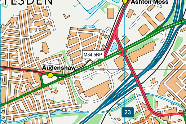 M34 5RP map - OS VectorMap District (Ordnance Survey) M34 5RP map - OS VectorMap District (Ordnance Survey)