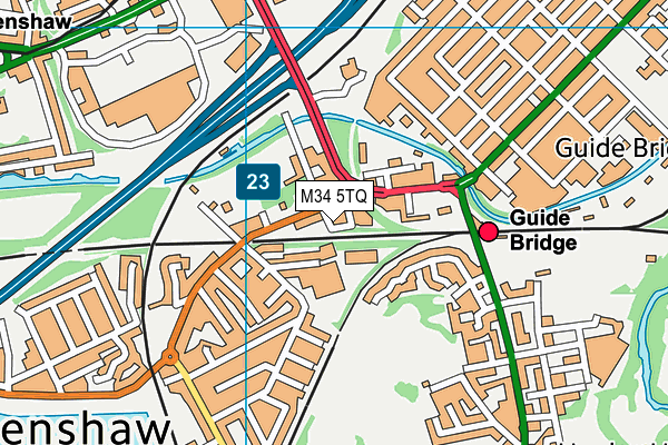 M34 5TQ map - OS VectorMap District (Ordnance Survey) M34 5TQ map - OS VectorMap District (Ordnance Survey)
