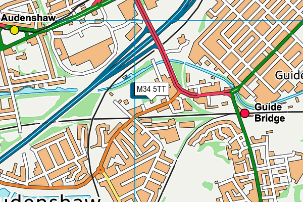 M34 5TT map - OS VectorMap District (Ordnance Survey) M34 5TT map - OS VectorMap District (Ordnance Survey)