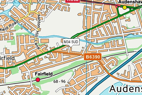 M34 5UD map - OS VectorMap District (Ordnance Survey) M34 5UD map - OS VectorMap District (Ordnance Survey)