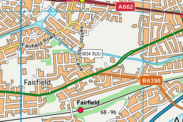 M34 5UU map - OS VectorMap District (Ordnance Survey) M34 5UU map - OS VectorMap District (Ordnance Survey)