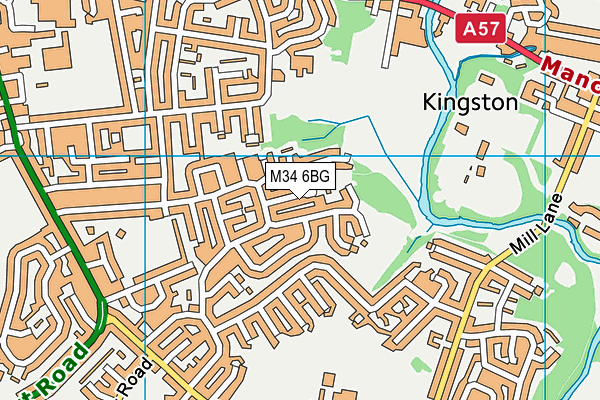 M34 6BG map - OS VectorMap District (Ordnance Survey) M34 6BG map - OS VectorMap District (Ordnance Survey)