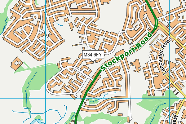 M34 6FY map - OS VectorMap District (Ordnance Survey) M34 6FY map - OS VectorMap District (Ordnance Survey)