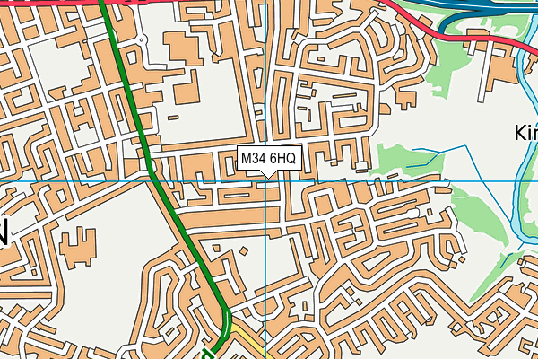 M34 6HQ map - OS VectorMap District (Ordnance Survey) M34 6HQ map - OS VectorMap District (Ordnance Survey)