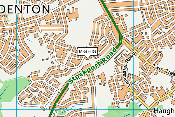 M34 6JG map - OS VectorMap District (Ordnance Survey) M34 6JG map - OS VectorMap District (Ordnance Survey)