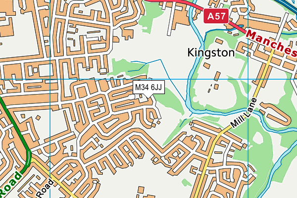M34 6JJ map - OS VectorMap District (Ordnance Survey) M34 6JJ map - OS VectorMap District (Ordnance Survey)