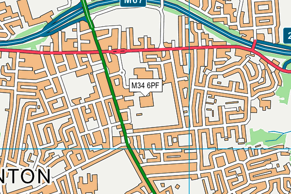M34 6PF map - OS VectorMap District (Ordnance Survey) M34 6PF map - OS VectorMap District (Ordnance Survey)