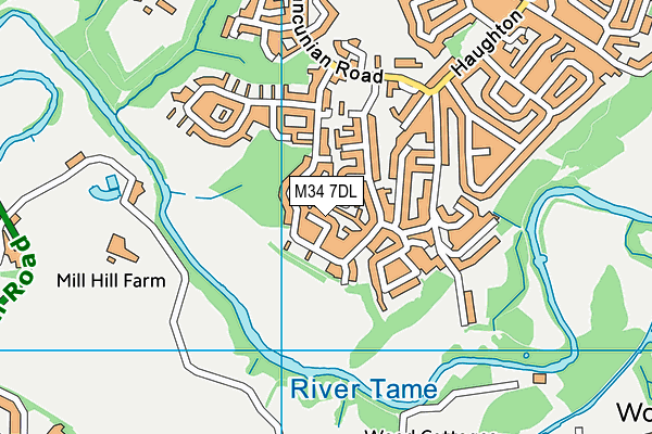 M34 7DL map - OS VectorMap District (Ordnance Survey) M34 7DL map - OS VectorMap District (Ordnance Survey)