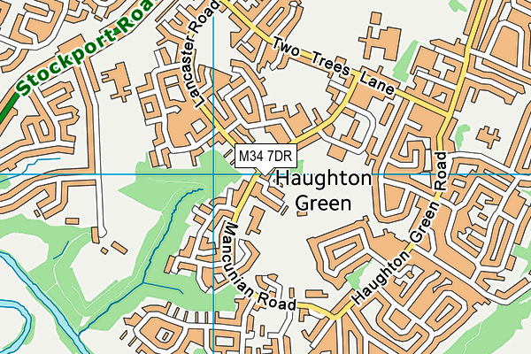 M34 7DR map - OS VectorMap District (Ordnance Survey) M34 7DR map - OS VectorMap District (Ordnance Survey)