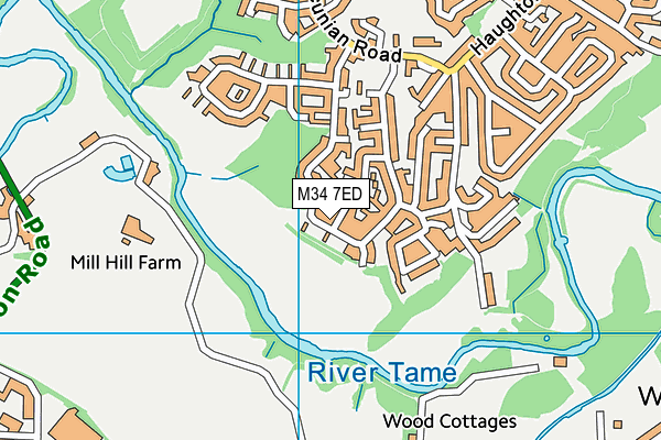 M34 7ED map - OS VectorMap District (Ordnance Survey) M34 7ED map - OS VectorMap District (Ordnance Survey)