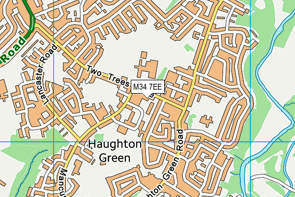 M34 7EE map - OS VectorMap District (Ordnance Survey) M34 7EE map - OS VectorMap District (Ordnance Survey)