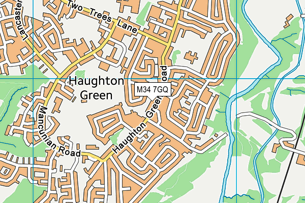 M34 7GQ map - OS VectorMap District (Ordnance Survey) M34 7GQ map - OS VectorMap District (Ordnance Survey)