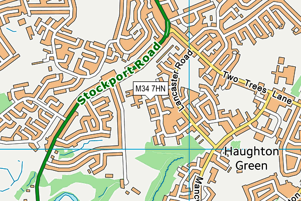 M34 7HN map - OS VectorMap District (Ordnance Survey) M34 7HN map - OS VectorMap District (Ordnance Survey)