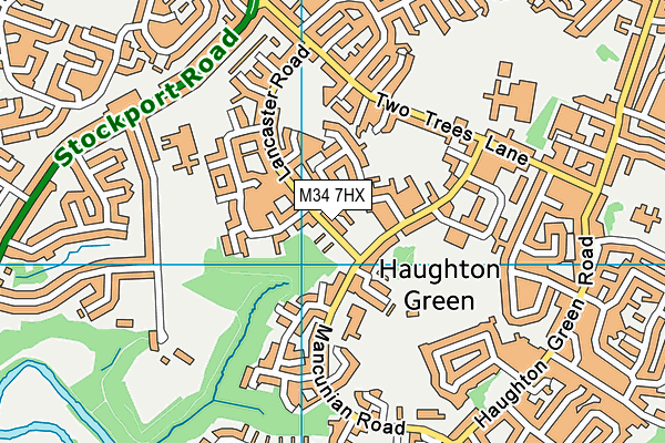 M34 7HX map - OS VectorMap District (Ordnance Survey) M34 7HX map - OS VectorMap District (Ordnance Survey)