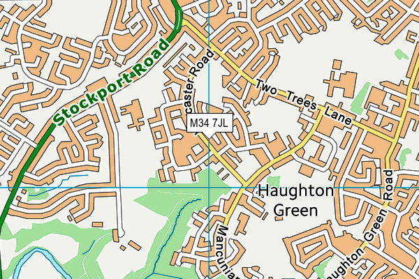 M34 7JL map - OS VectorMap District (Ordnance Survey) M34 7JL map - OS VectorMap District (Ordnance Survey)