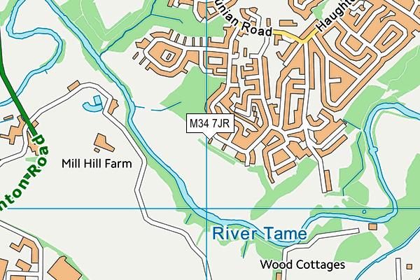 M34 7JR map - OS VectorMap District (Ordnance Survey) M34 7JR map - OS VectorMap District (Ordnance Survey)