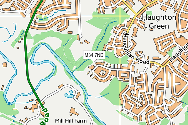 M34 7ND map - OS VectorMap District (Ordnance Survey) M34 7ND map - OS VectorMap District (Ordnance Survey)