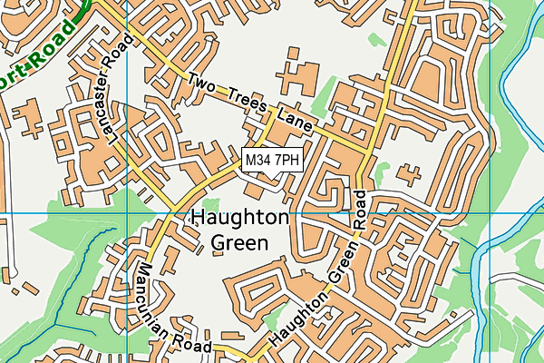 M34 7PH map - OS VectorMap District (Ordnance Survey) M34 7PH map - OS VectorMap District (Ordnance Survey)