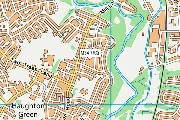 M34 7RQ map - OS VectorMap District (Ordnance Survey) M34 7RQ map - OS VectorMap District (Ordnance Survey)