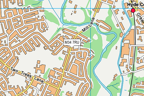M34 7RU map - OS VectorMap District (Ordnance Survey) M34 7RU map - OS VectorMap District (Ordnance Survey)