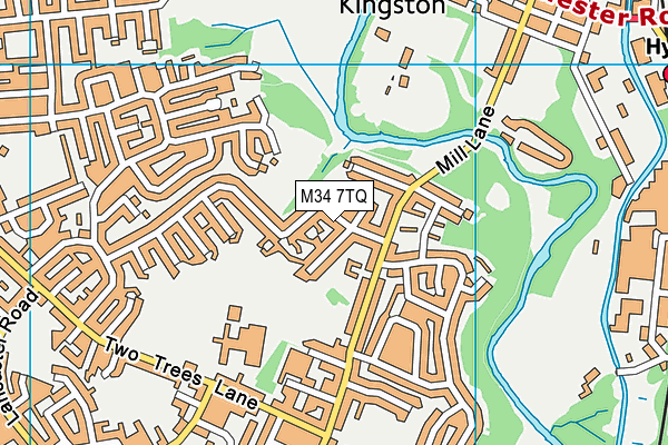 M34 7TQ map - OS VectorMap District (Ordnance Survey) M34 7TQ map - OS VectorMap District (Ordnance Survey)