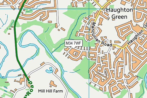 M34 7WF map - OS VectorMap District (Ordnance Survey) M34 7WF map - OS VectorMap District (Ordnance Survey)