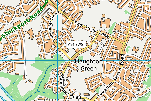 M34 7WG map - OS VectorMap District (Ordnance Survey) M34 7WG map - OS VectorMap District (Ordnance Survey)