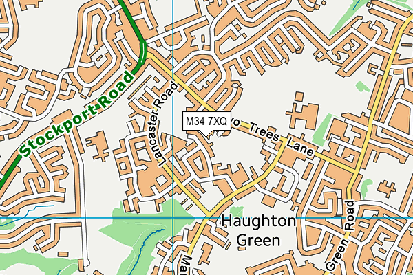 M34 7XQ map - OS VectorMap District (Ordnance Survey) M34 7XQ map - OS VectorMap District (Ordnance Survey)