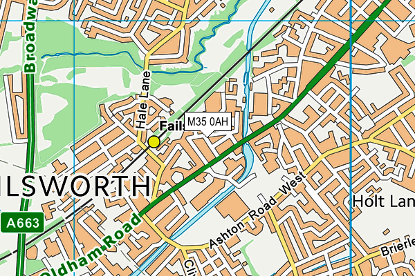 M35 0AH map - OS VectorMap District (Ordnance Survey) M35 0AH map - OS VectorMap District (Ordnance Survey)