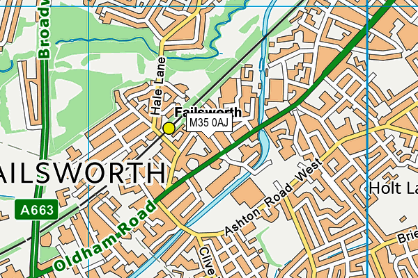 M35 0AJ map - OS VectorMap District (Ordnance Survey) M35 0AJ map - OS VectorMap District (Ordnance Survey)