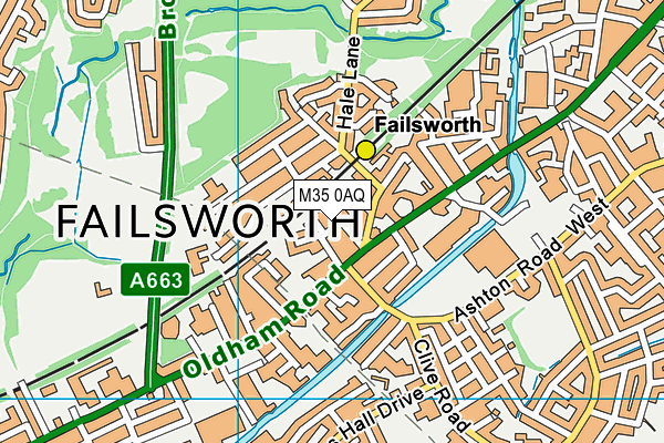 M35 0AQ map - OS VectorMap District (Ordnance Survey) M35 0AQ map - OS VectorMap District (Ordnance Survey)