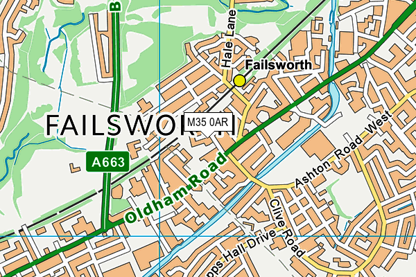 M35 0AR map - OS VectorMap District (Ordnance Survey) M35 0AR map - OS VectorMap District (Ordnance Survey)