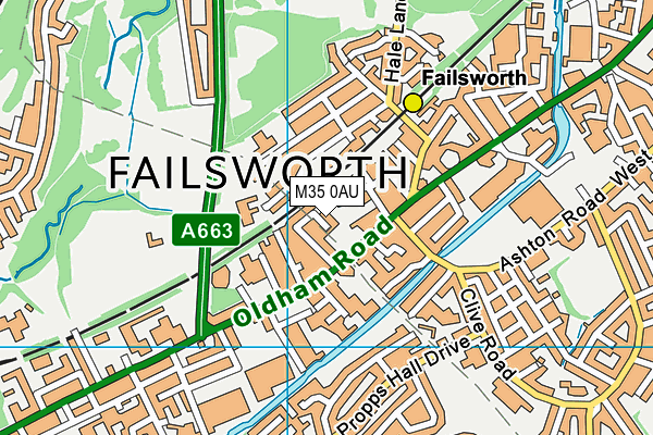 M35 0AU map - OS VectorMap District (Ordnance Survey) M35 0AU map - OS VectorMap District (Ordnance Survey)