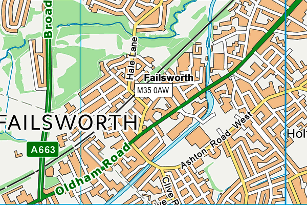 M35 0AW map - OS VectorMap District (Ordnance Survey) M35 0AW map - OS VectorMap District (Ordnance Survey)