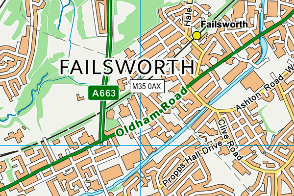 M35 0AX map - OS VectorMap District (Ordnance Survey) M35 0AX map - OS VectorMap District (Ordnance Survey)