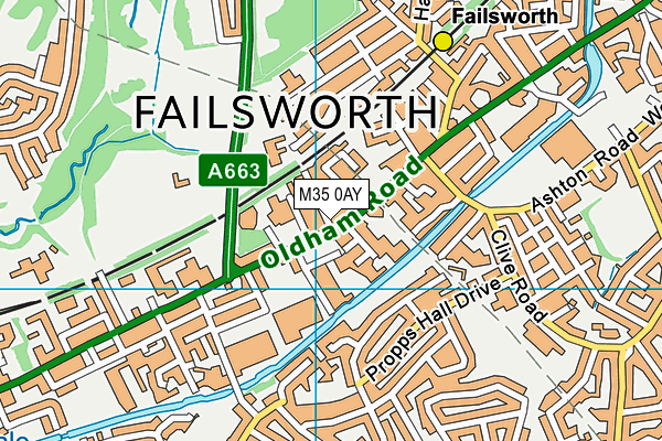 M35 0AY map - OS VectorMap District (Ordnance Survey) M35 0AY map - OS VectorMap District (Ordnance Survey)