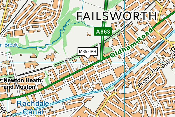 M35 0BH map - OS VectorMap District (Ordnance Survey) M35 0BH map - OS VectorMap District (Ordnance Survey)