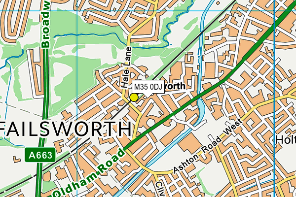 M35 0DJ map - OS VectorMap District (Ordnance Survey) M35 0DJ map - OS VectorMap District (Ordnance Survey)