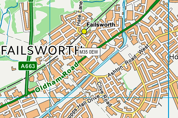 M35 0EW map - OS VectorMap District (Ordnance Survey) M35 0EW map - OS VectorMap District (Ordnance Survey)