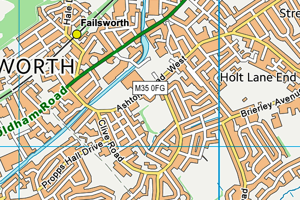 M35 0FG map - OS VectorMap District (Ordnance Survey)