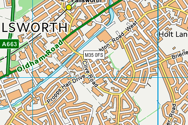 M35 0FS map - OS VectorMap District (Ordnance Survey) M35 0FS map - OS VectorMap District (Ordnance Survey)