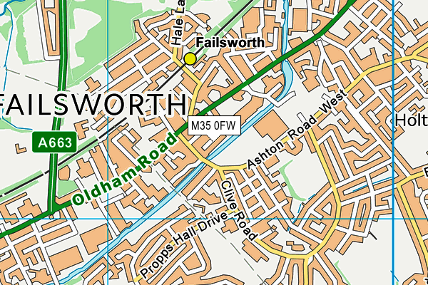 M35 0FW map - OS VectorMap District (Ordnance Survey) M35 0FW map - OS VectorMap District (Ordnance Survey)