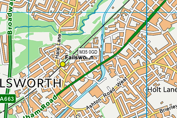 M35 0GD map - OS VectorMap District (Ordnance Survey) M35 0GD map - OS VectorMap District (Ordnance Survey)
